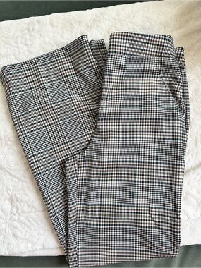 Veronica Beard Black, White & Brown Checked Men’s Dress Pants